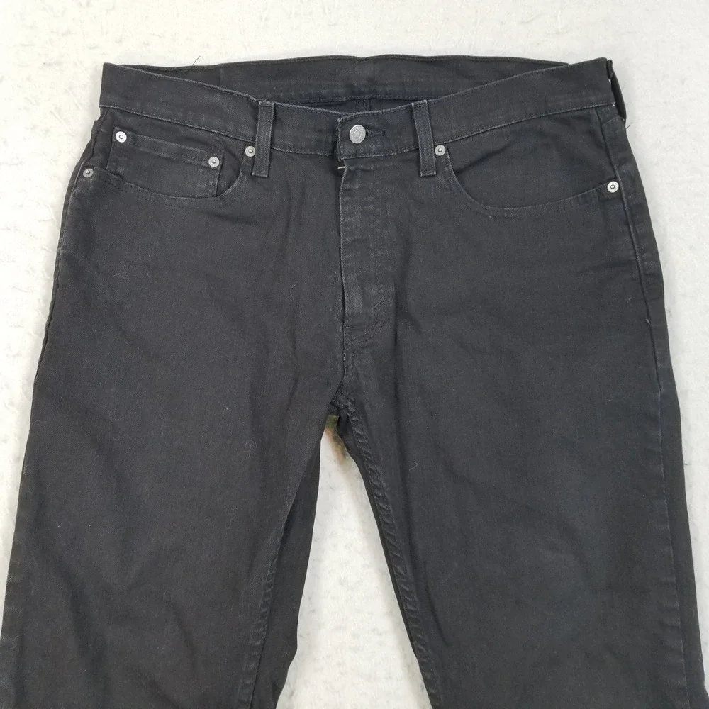 Levi's Jeans Mens 36x30 Black 559 Relaxed Straight‎ Fit Stretch Denim Pants